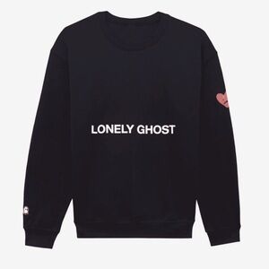 Lonely Ghost Heart On My Sleeve Crewneck Sweatshirt Size Medium